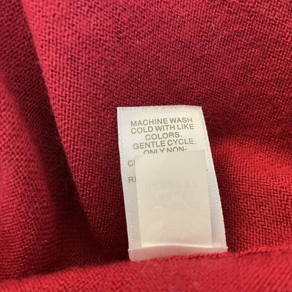 J Jill Merino Wool Sweater Large Washable Long Sleeve Button Trim Cuffs - Picture 7 of 7